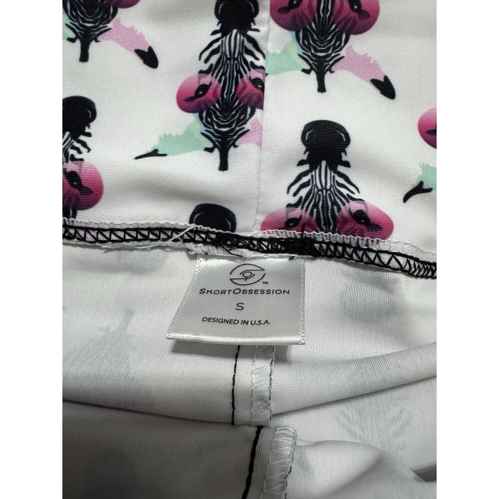 SkortObsession Skort Size Small Zebra Multicolor Athletic Print Fun Whimsical - Picture 5 of 7